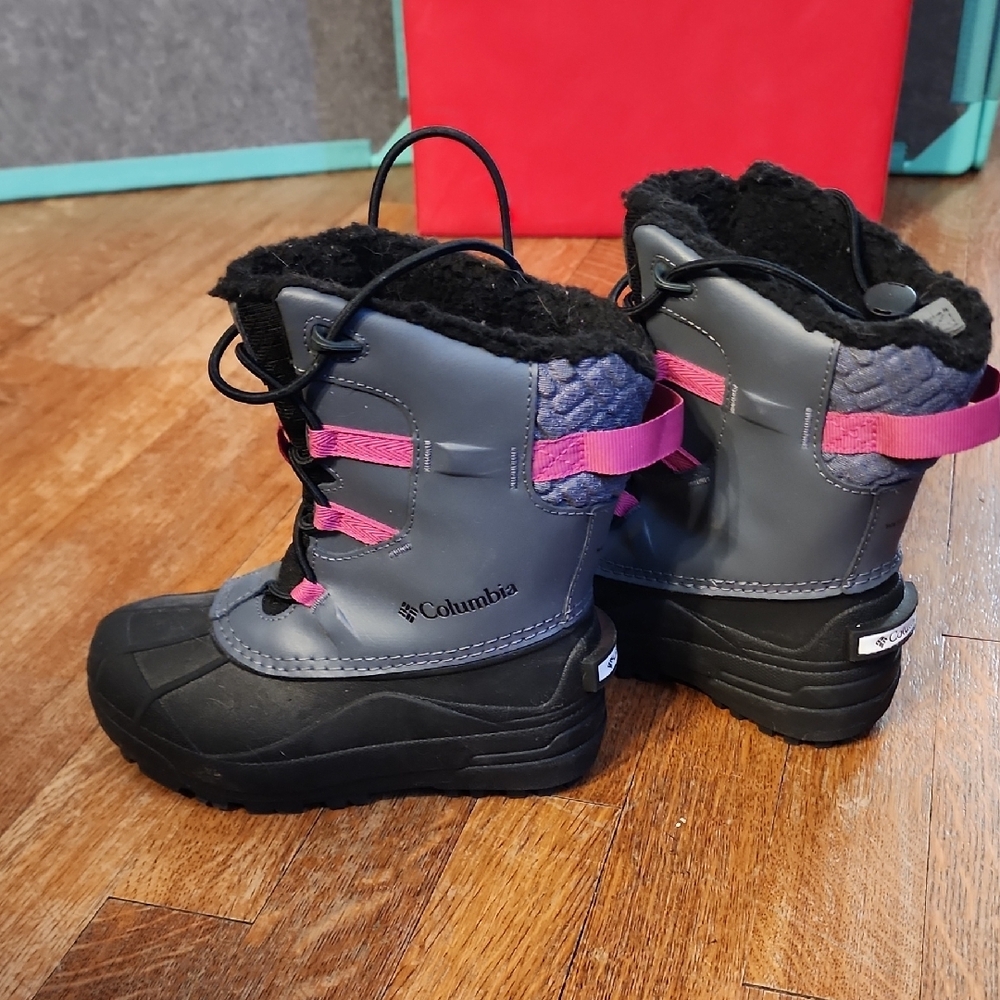 Columbia Kids' Winter Boots - Gray and Pink